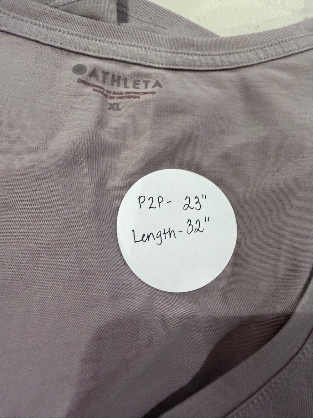 Athleta Scoop Neck Short Sleeve Tee in Lavender Gray - Picture 7 of 7